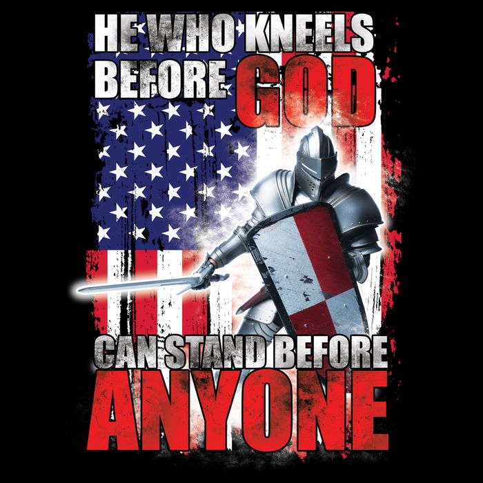 He Who Kneels Before God Can Stan Before Anyone Zip Tote Bag