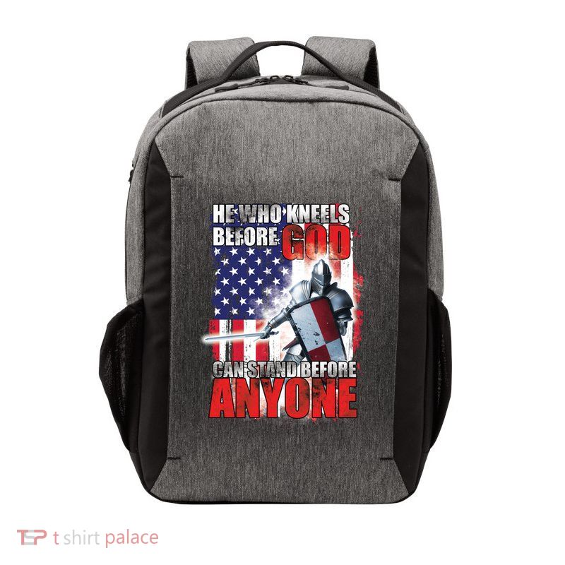 He Who Kneels Before God Can Stan Before Anyone Vector Backpack