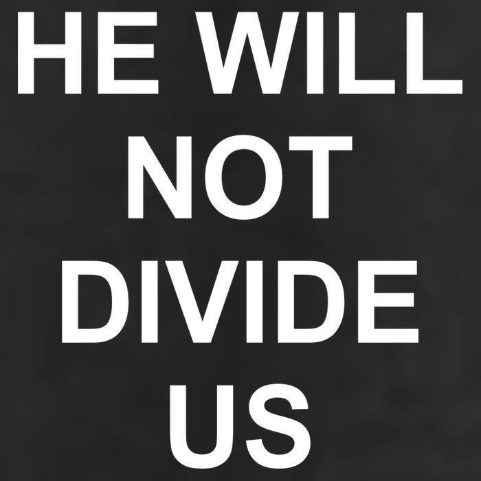 He Will Not Divide US Anti Trump Protest 7 Panel Mesh Trucker Snapback Hat