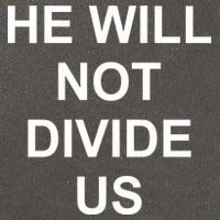 He Will Not Divide US Anti Trump Protest Cotton Canvas Backpack