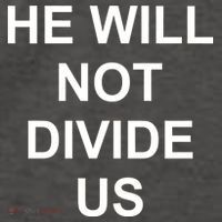 He Will Not Divide US Anti Trump Protest Vector Backpack