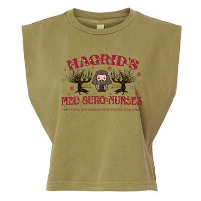 HagridS Est 1962 Med Surg Nurses Funny Christmas Holiday Xmas Wizard Garment-Dyed Women's Muscle Tee