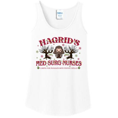 HagridS Est 1962 Med Surg Nurses Funny Christmas Holiday Xmas Wizard Ladies Essential Tank