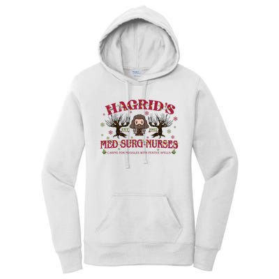 HagridS Est 1962 Med Surg Nurses Funny Christmas Holiday Xmas Wizard Women's Pullover Hoodie