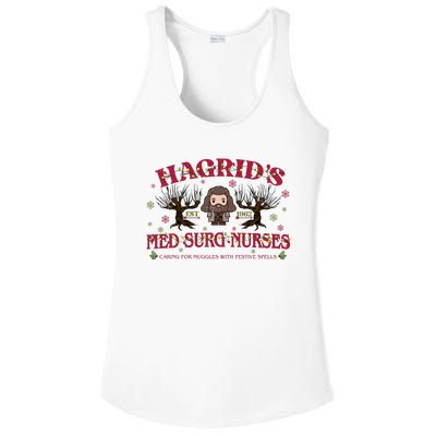 HagridS Est 1962 Med Surg Nurses Funny Christmas Holiday Xmas Wizard Ladies PosiCharge Competitor Racerback Tank