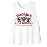 HagridS Est 1962 Med Surg Nurses Funny Christmas Holiday Xmas Wizard Women's Racerback Cropped Tank