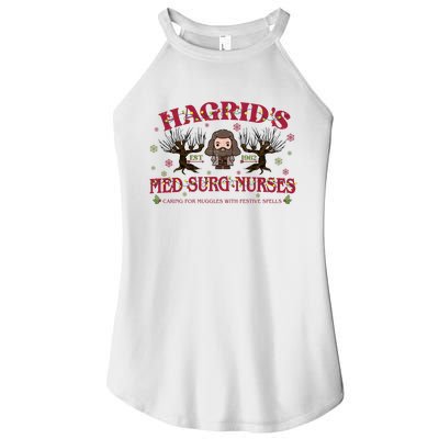 HagridS Est 1962 Med Surg Nurses Funny Christmas Holiday Xmas Wizard Women's Perfect Tri Rocker Tank