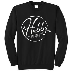 Hubby Established 1989 Wedding Anniversary Celebration Sweatshirt