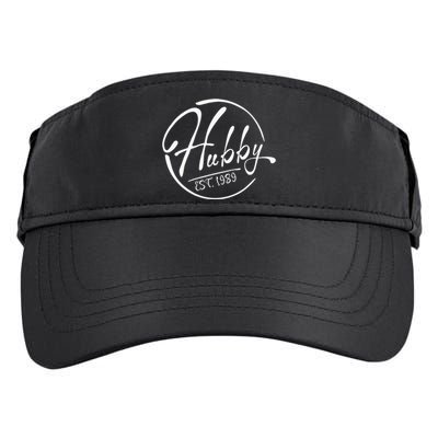 Hubby Established 1989 Wedding Anniversary Celebration Adult Drive Performance Visor