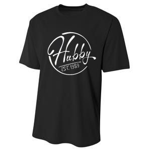 Hubby Established 1989 Wedding Anniversary Celebration Performance Sprint T-Shirt