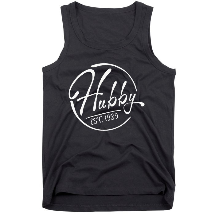 Hubby Established 1989 Wedding Anniversary Celebration Tank Top