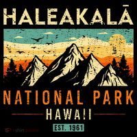 Haleakala Est 1961 Hawaii Vintage Retro National Park T-Shirt