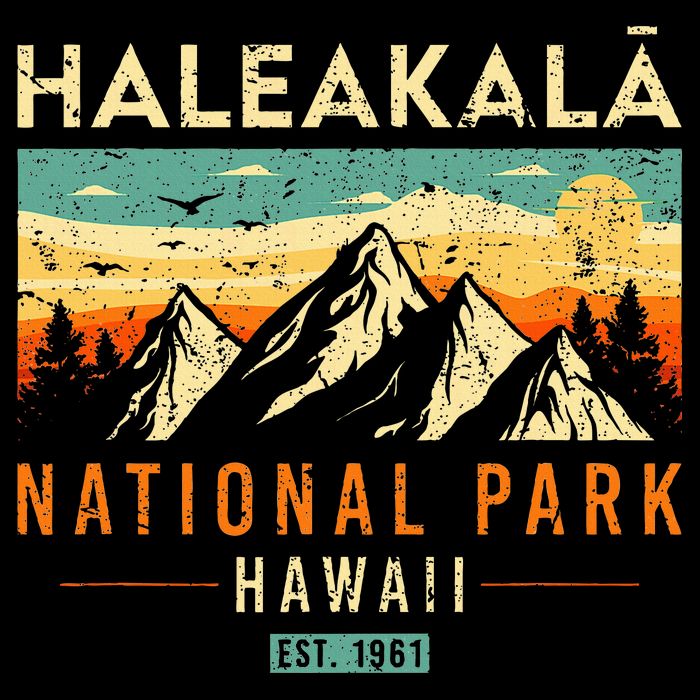 Haleakala Est 1961 Hawaii Vintage Retro National Park Button