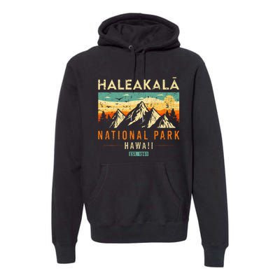 Haleakala Est 1961 Hawaii Vintage Retro National Park Premium Hoodie