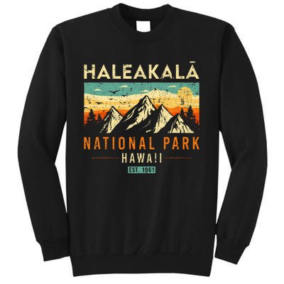 Haleakala Est 1961 Hawaii Vintage Retro National Park Tall Sweatshirt