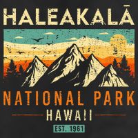 Haleakala Est 1961 Hawaii Vintage Retro National Park Hat