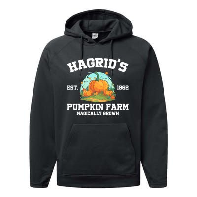 HagridS Est. 1962 Pumpkin Farm Magically Grown Halloween Performance Fleece Hoodie