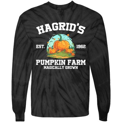 HagridS Est. 1962 Pumpkin Farm Magically Grown Halloween Tie-Dye Long Sleeve Shirt