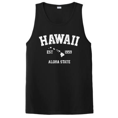 Hawaii Est 1959 Aloha State Vintage PosiCharge Competitor Tank