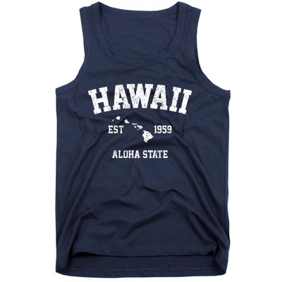 Hawaii Est 1959 Aloha State Vintage Tank Top