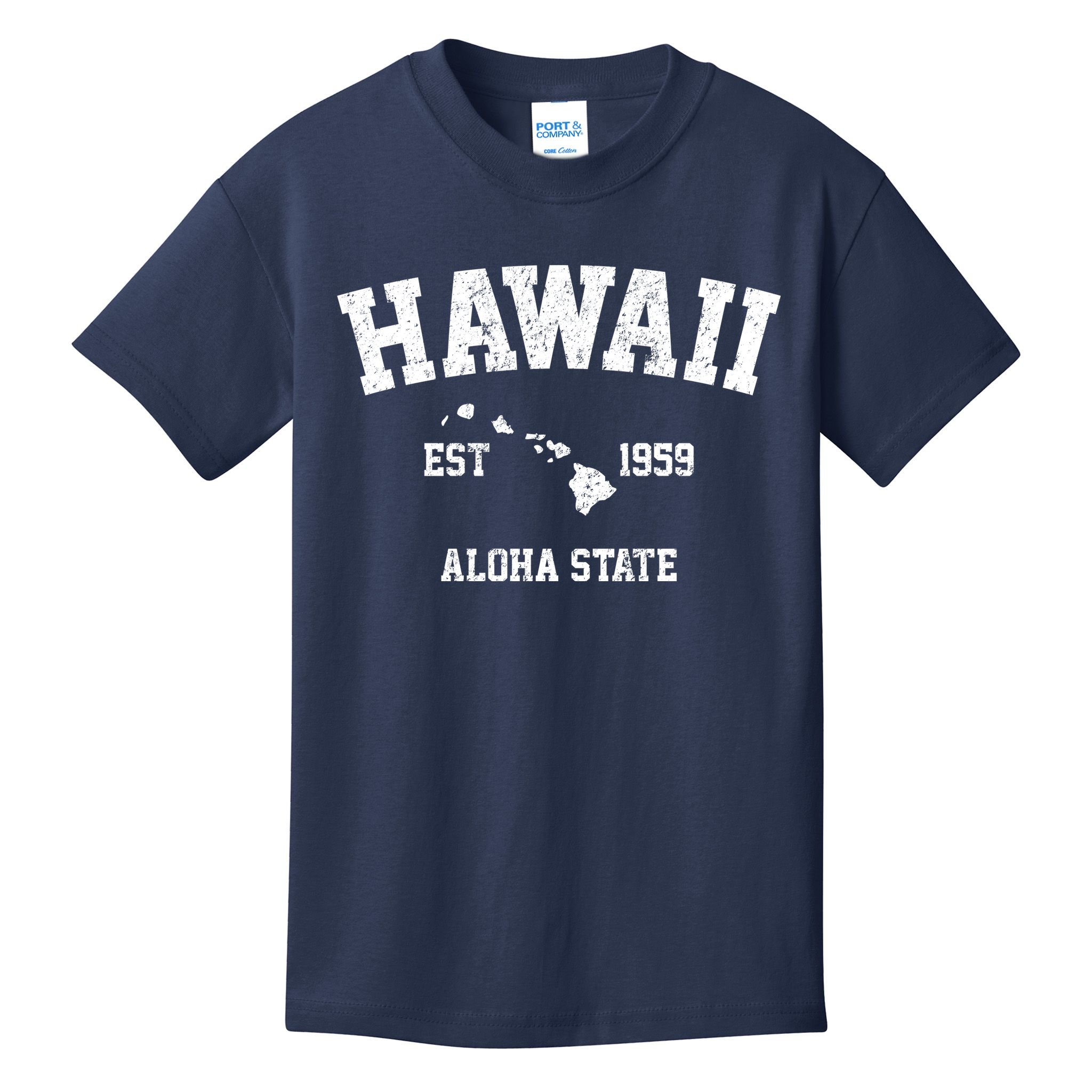 Hawaii Est 1959 Aloha State Vintage Kids T-Shirt