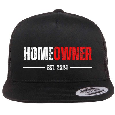 Homeowner Est 2024 Proud Housewarming For New Home Owner Flatbill Hat