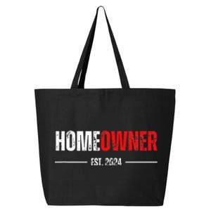 Homeowner Est 2024 Proud Housewarming For New Home Owner 25L Jumbo Tote