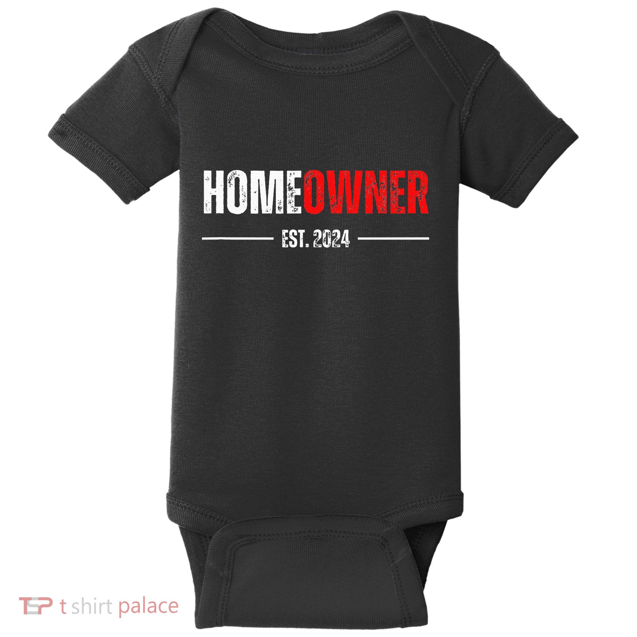 Homeowner Est 2024 Proud Housewarming For New Home Owner Baby Bodysuit