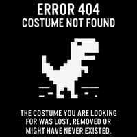 Halloween Error 404 Costume Not Found Coding Programmer Geek Women's Crop Top Tee
