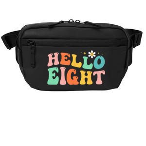 Hello Eight 8 Year Old 8th Birthday Girl Age 8 BDay Groovy Crossbody Pack