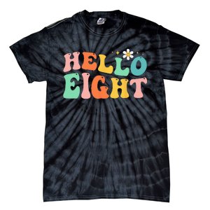 Hello Eight 8 Year Old 8th Birthday Girl Age 8 BDay Groovy Tie-Dye T-Shirt