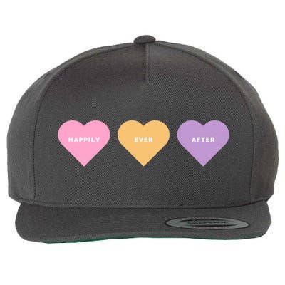 Happily Ever After Hearts Wool Snapback Cap