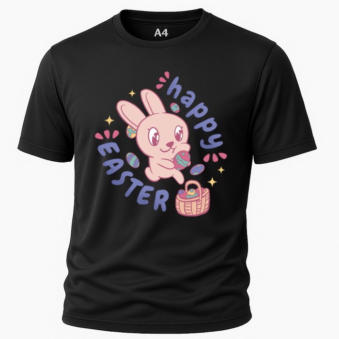Happy Easter Adorable Bunny Cooling Performance Crew T-Shirt