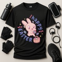 Happy Easter Adorable Bunny Cooling Performance Crew T-Shirt