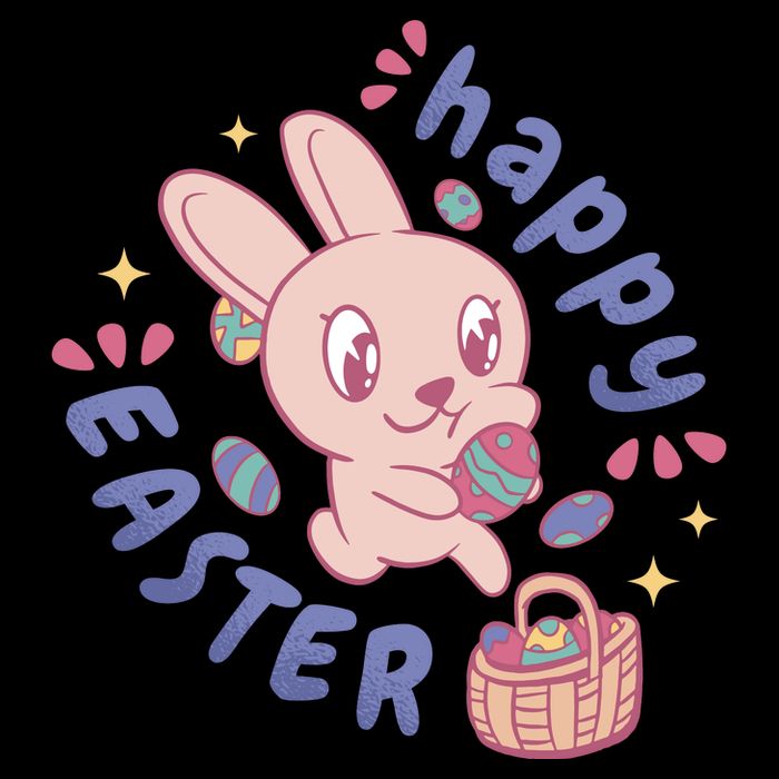 Happy Easter Adorable Bunny Cooling Performance Crew T-Shirt