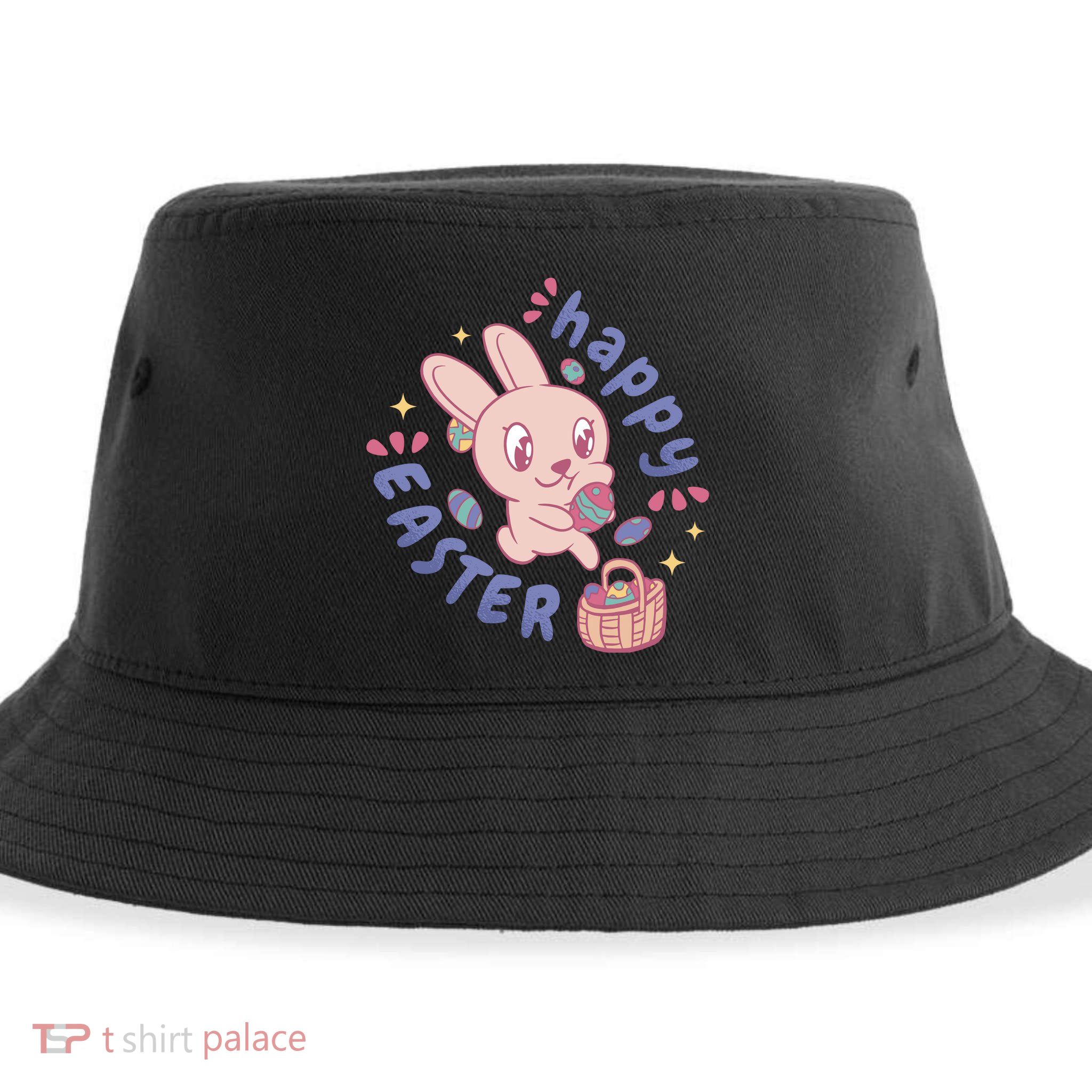 Happy Easter Adorable Bunny Sustainable Bucket Hat