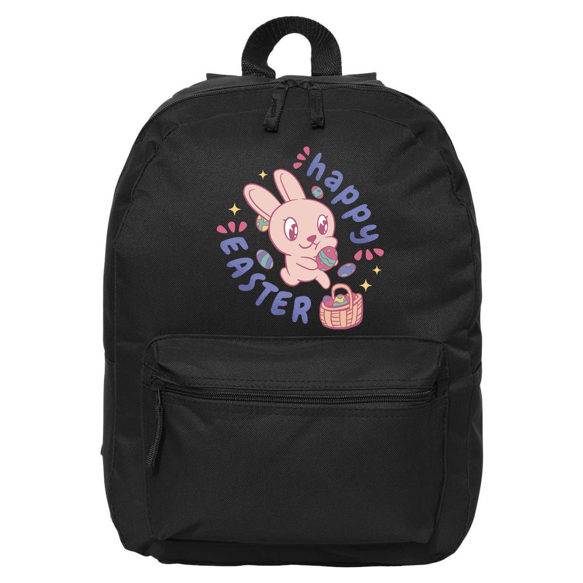 Happy Easter Adorable Bunny 16 in Basic Backpack