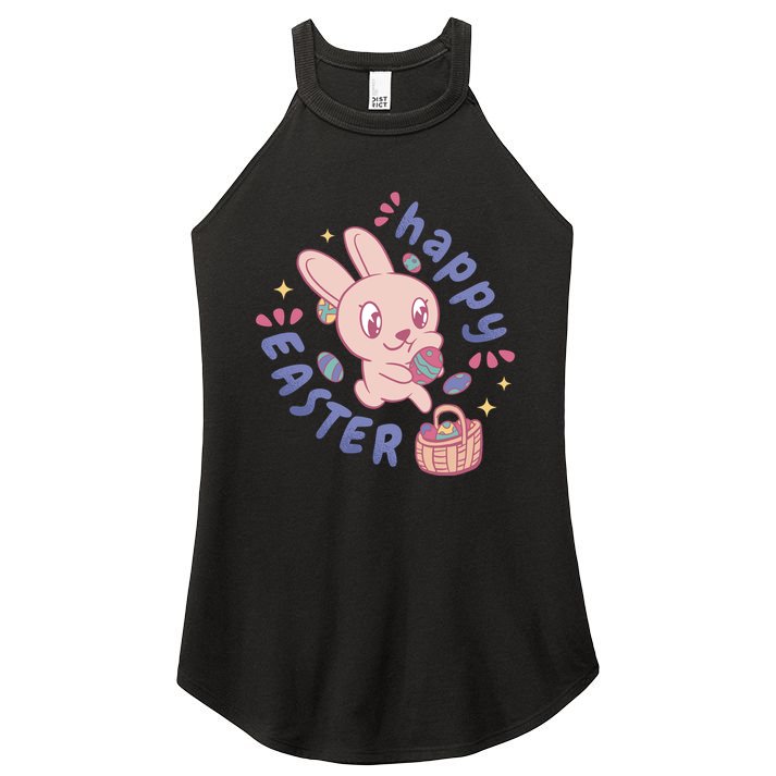 Happy Easter Adorable Bunny Women's Perfect Tri Rocker Tank