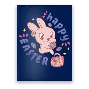 Happy Easter Adorable Bunny Poster