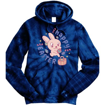 Happy Easter Adorable Bunny Tie Dye Hoodie