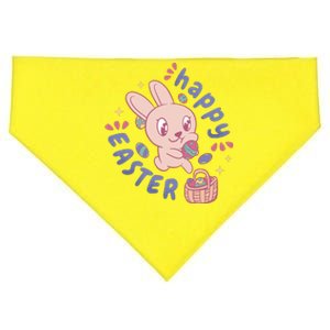 Happy Easter Adorable Bunny USA-Made Doggie Bandana