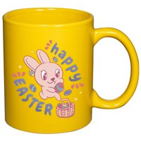 Happy Easter Adorable Bunny 11oz C Handle Ceramic Mug