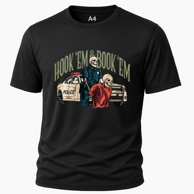 Hook Em And Book Em Gift Performance Shirt