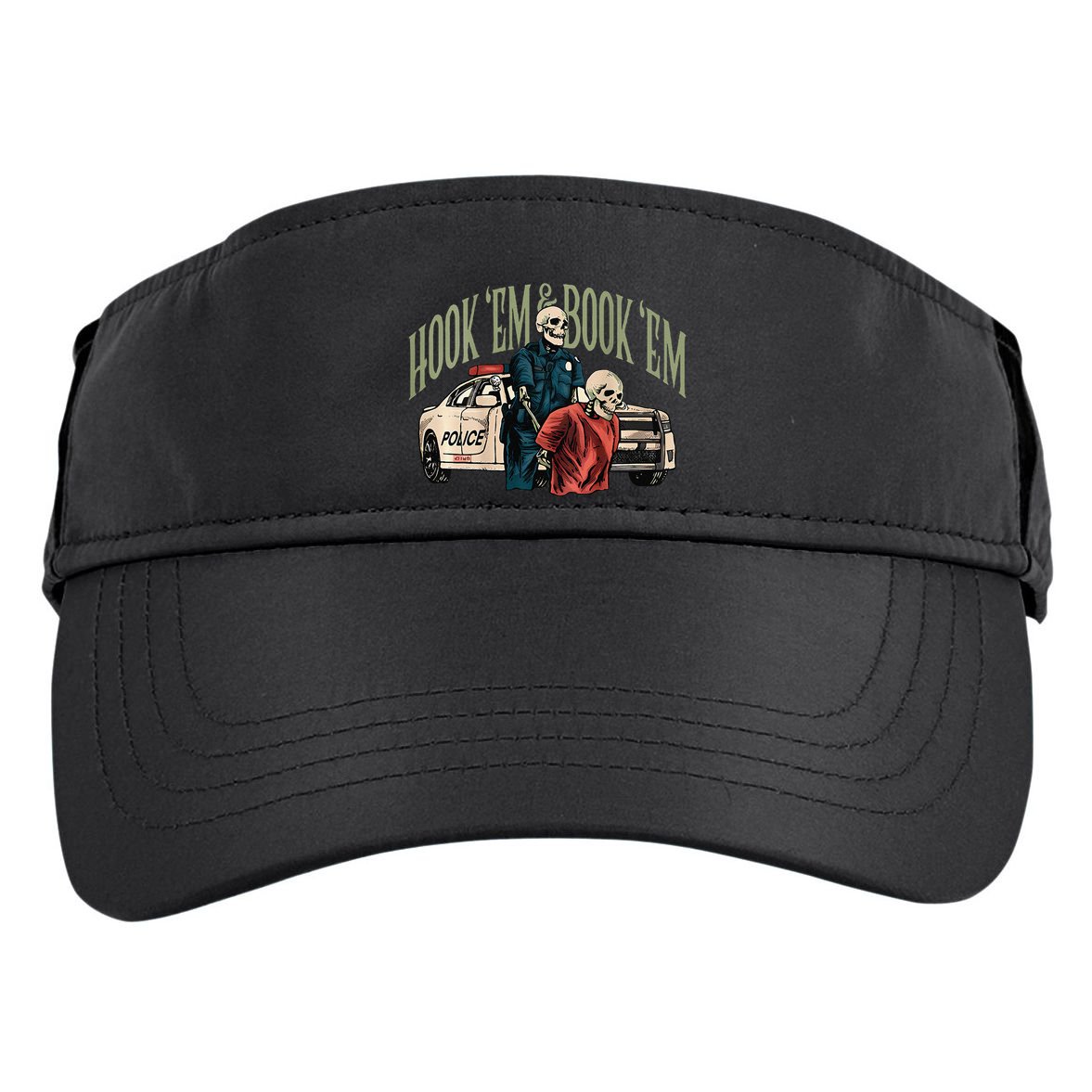 Hook Em And Book Em Gift Adult Drive Performance Visor