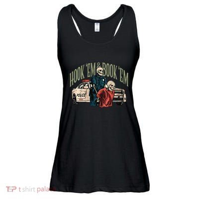 Hook Em And Book Em Gift Ladies Essential Flowy Tank