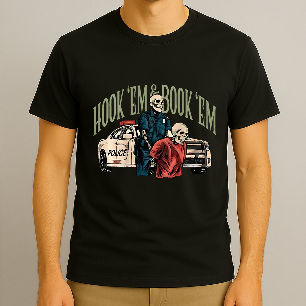 Hook Em And Book Em T-Shirt