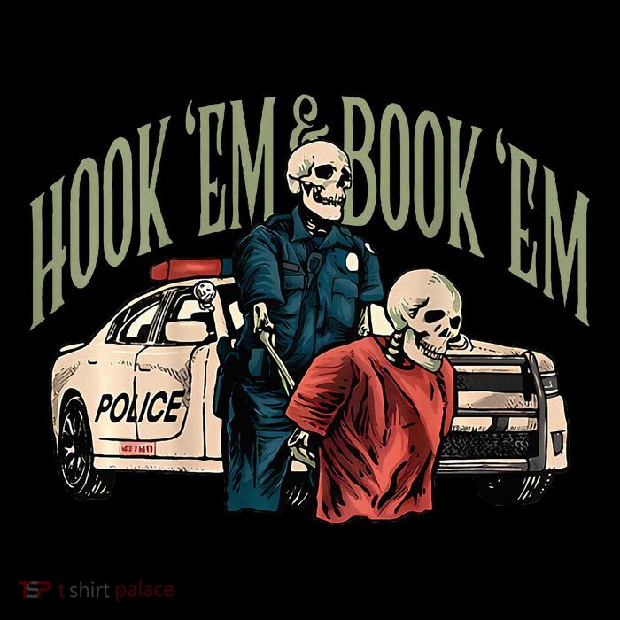 Hook Em And Book Em Youth Performance Sprint T-Shirt