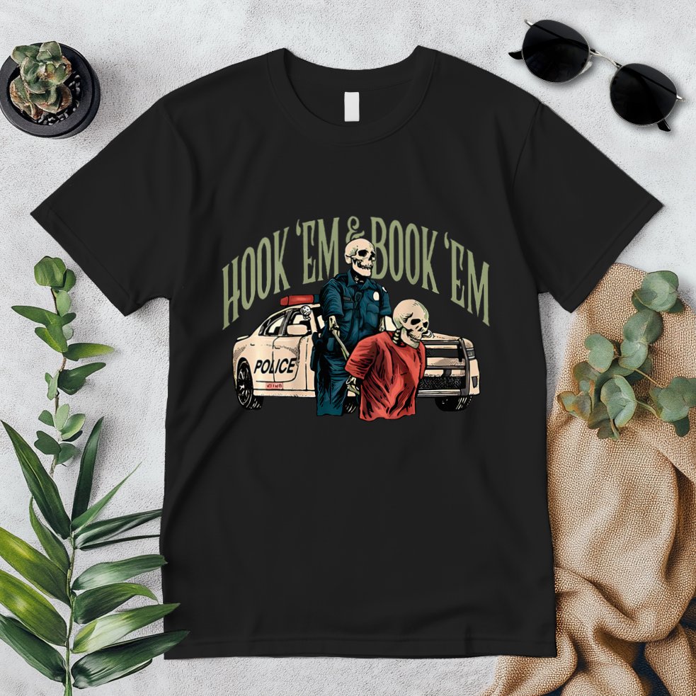 Hook Em And Book Em Premium T-Shirt