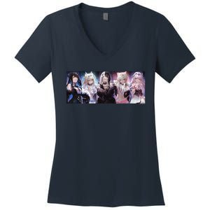 Hololive English Advent Halloween 2024 Women's V-Neck T-Shirt