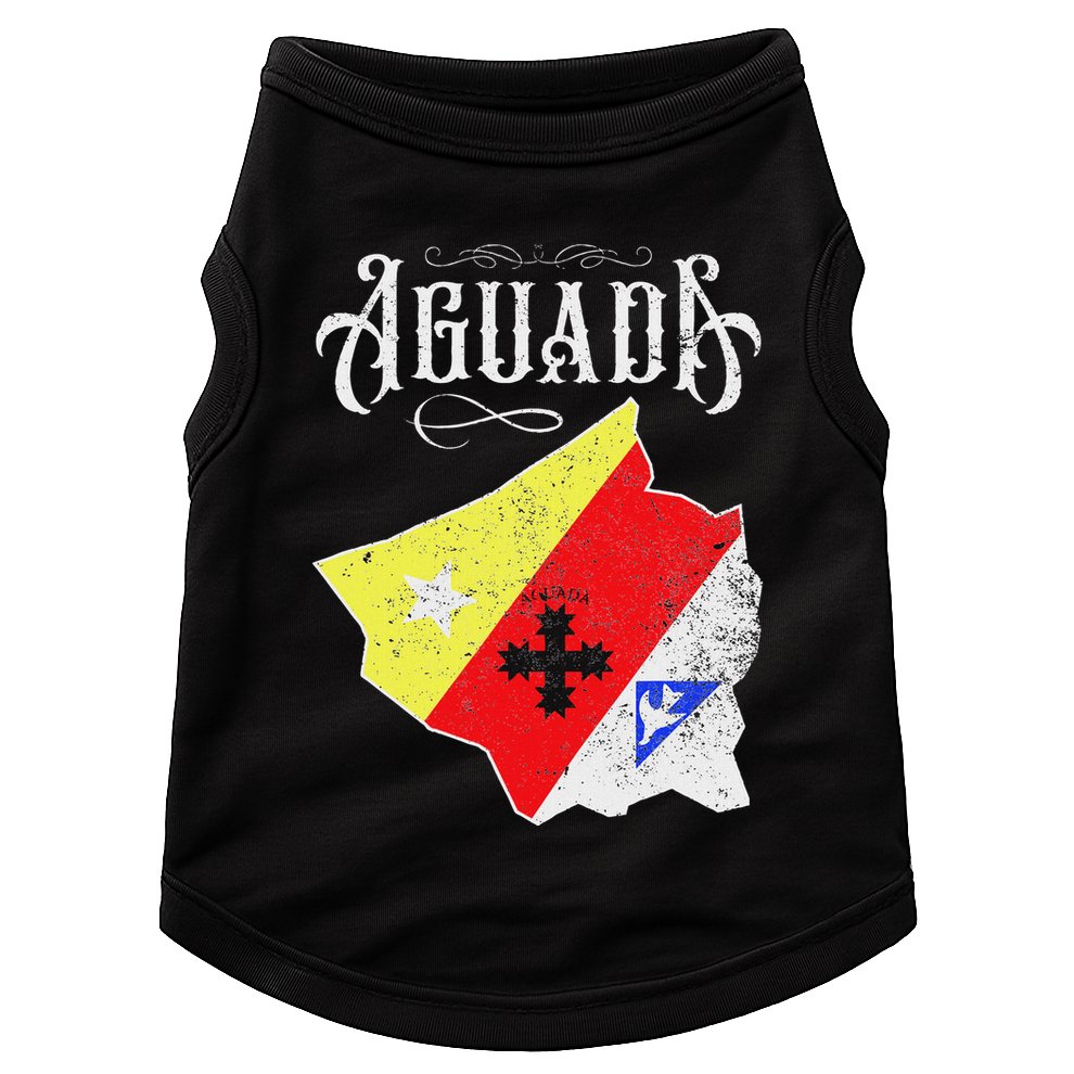 Hecho En Aguada Camisas De Puerto Rico Doggie Tank